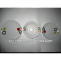 Haonai 12pcs simple white porcelain dinner plate set